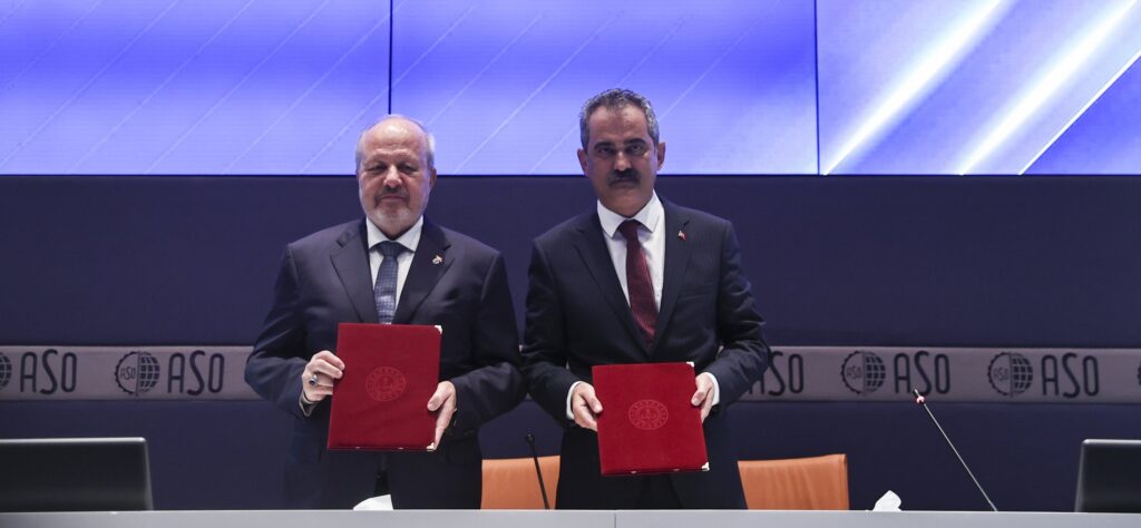 MEB ile ASO Arasında Mesleki ve Teknik Eğitimin Geliştirilmesi İş Birliği Protokolü