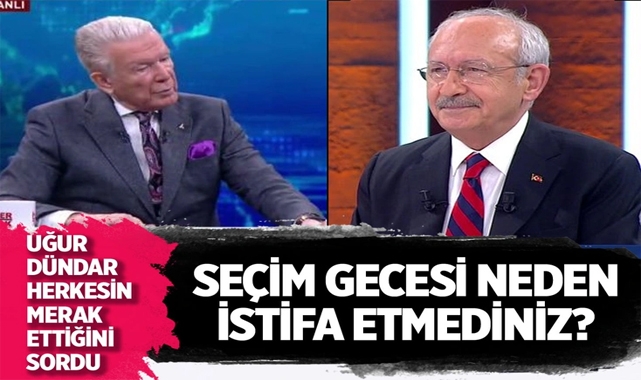 Gazeteci Uğur Dündar, Kılıçdaroğlu’na Neden İstifa Etmediğini Sordu