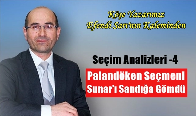 Gazeteci Sarı: Palandöken seçmeni Sunar’ı sandığa gömdü!
